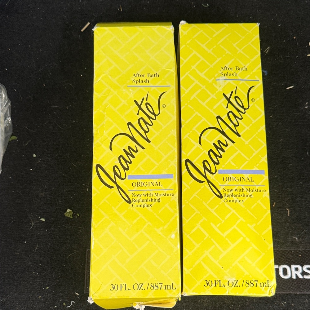Jean Nate Original After Bath Splash - Bright Yellow Box lot of 2